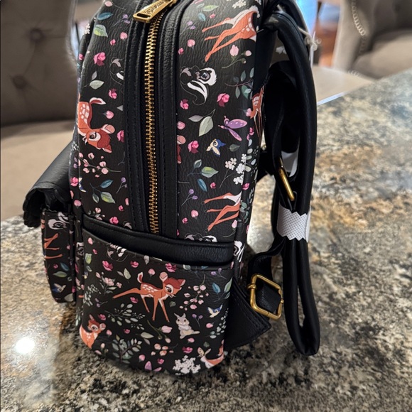 Loungefly Disney Parks Bambi AOP Black Forest Friends Embroidered - Picture 5 of 9